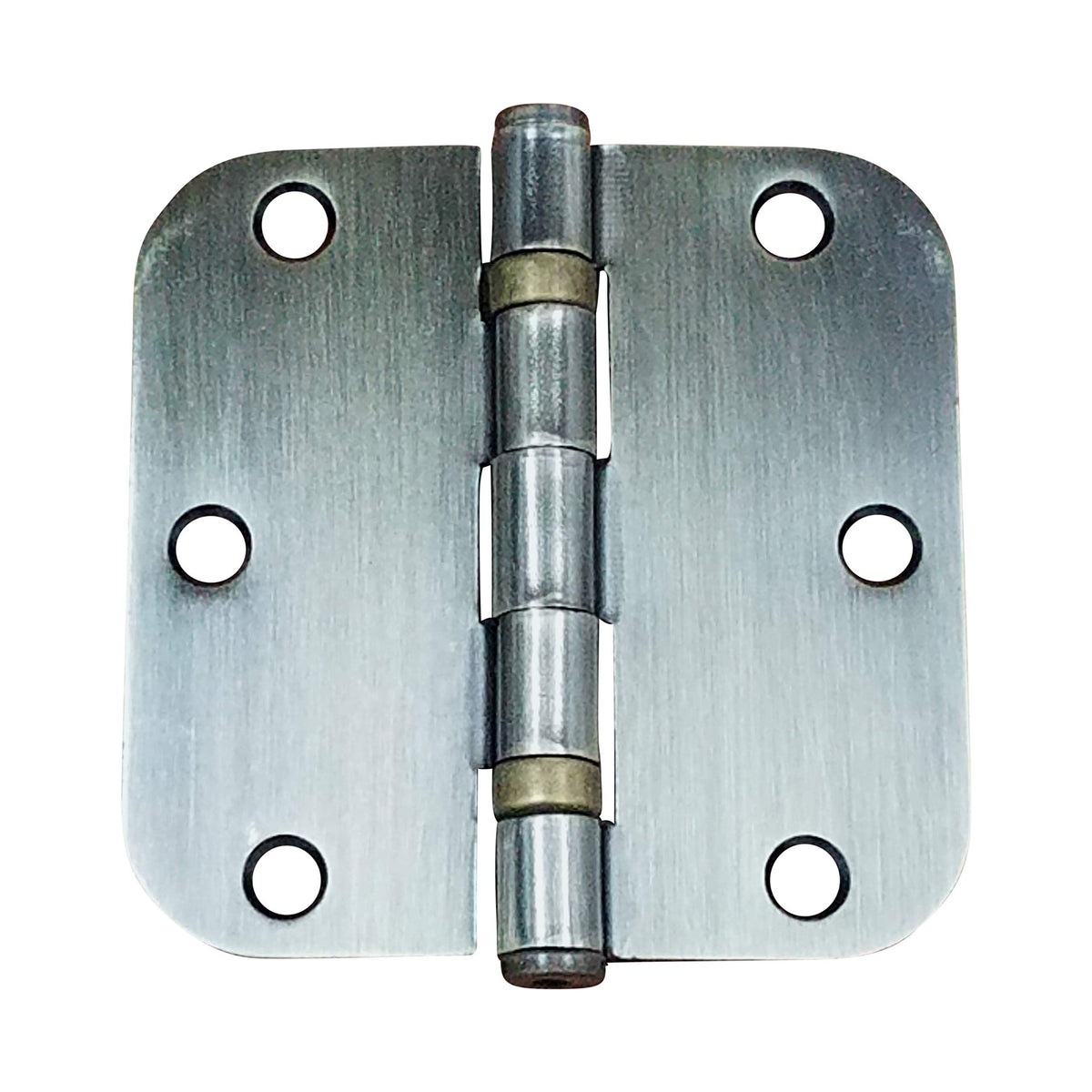Ball Bearing Door Hinges Antique Brass 3.5 Inch - 5/8 Inch Radius 6-Pack