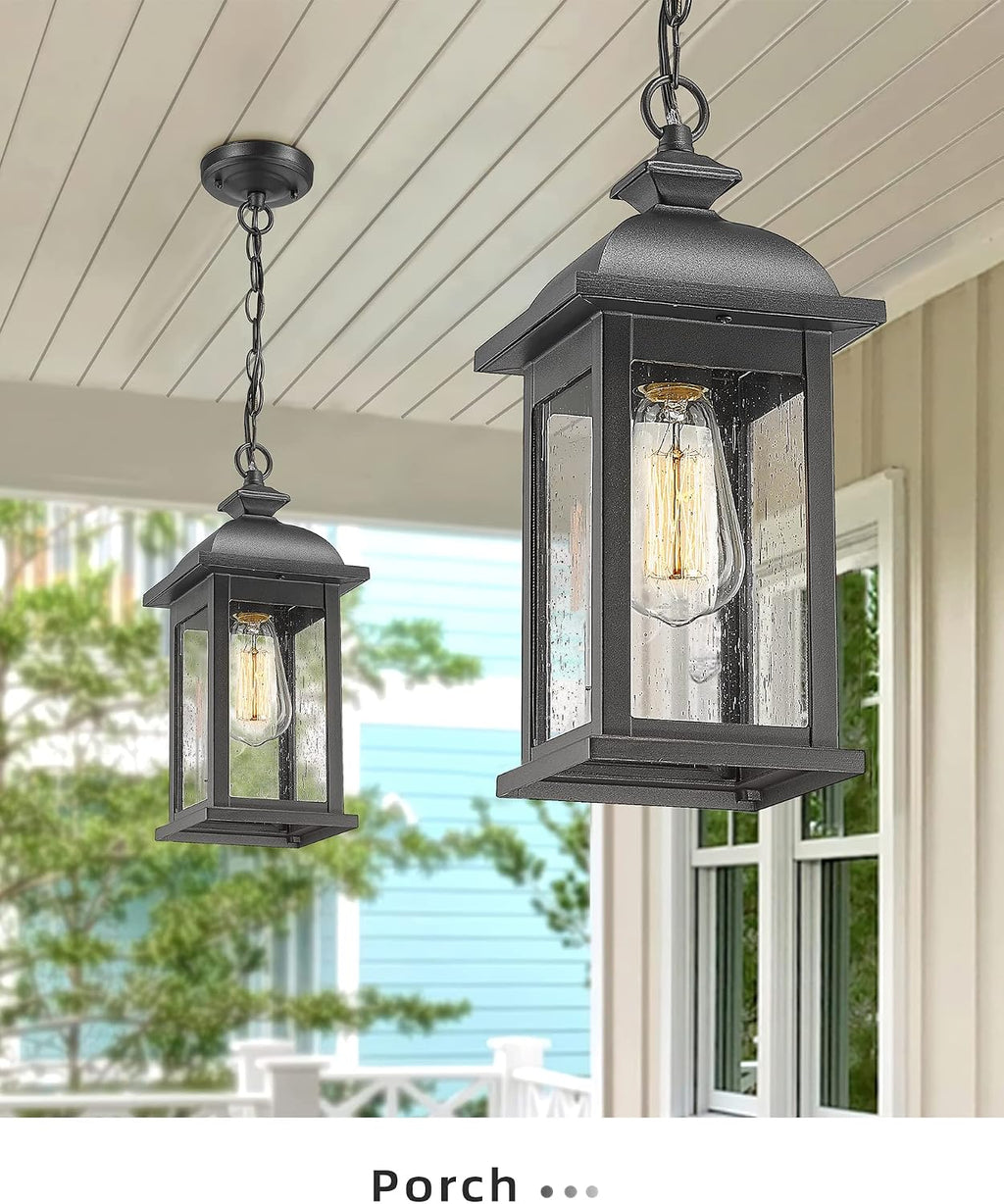 Outdoor Pendant Lights for Porch, Exterior Hanging Latern Outdoor Hanging Light Fixture