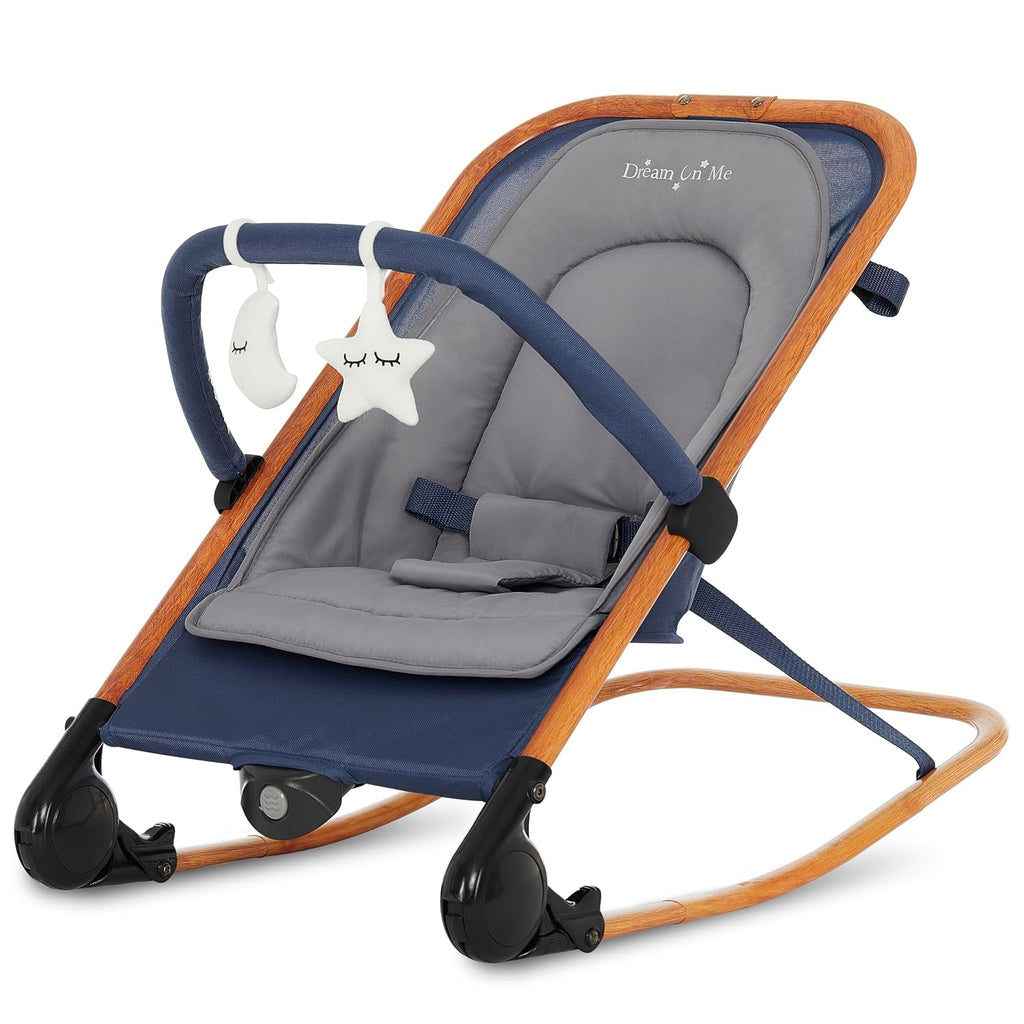 Rock On Me in-1 Baby Rocker and Stationary Seat, Blue