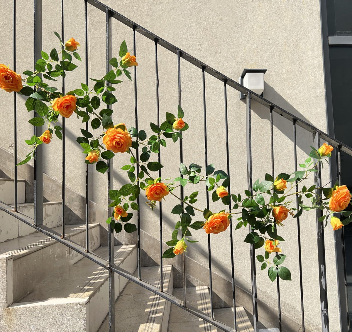 1X6FT Bendable Fake Rose Garland, Flower Garland, Artificial Flower Rose Vine