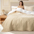 100% Cotton Paisley Quilt Set King Size, Cozy Lightweight