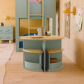 Nessa Nesting Play Table in Light Sage/Honey