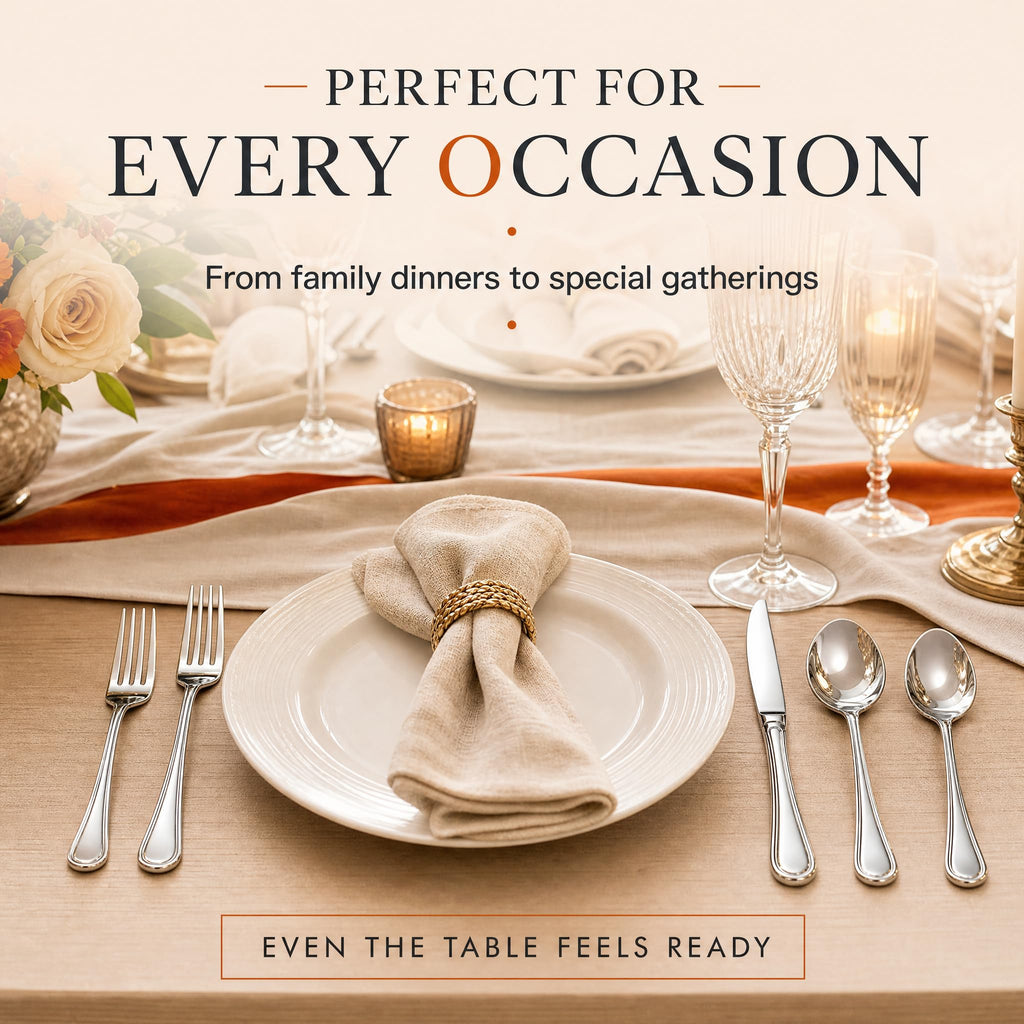 Silverware Set for 12,60 Piece Heavy Duty Cutlery Set