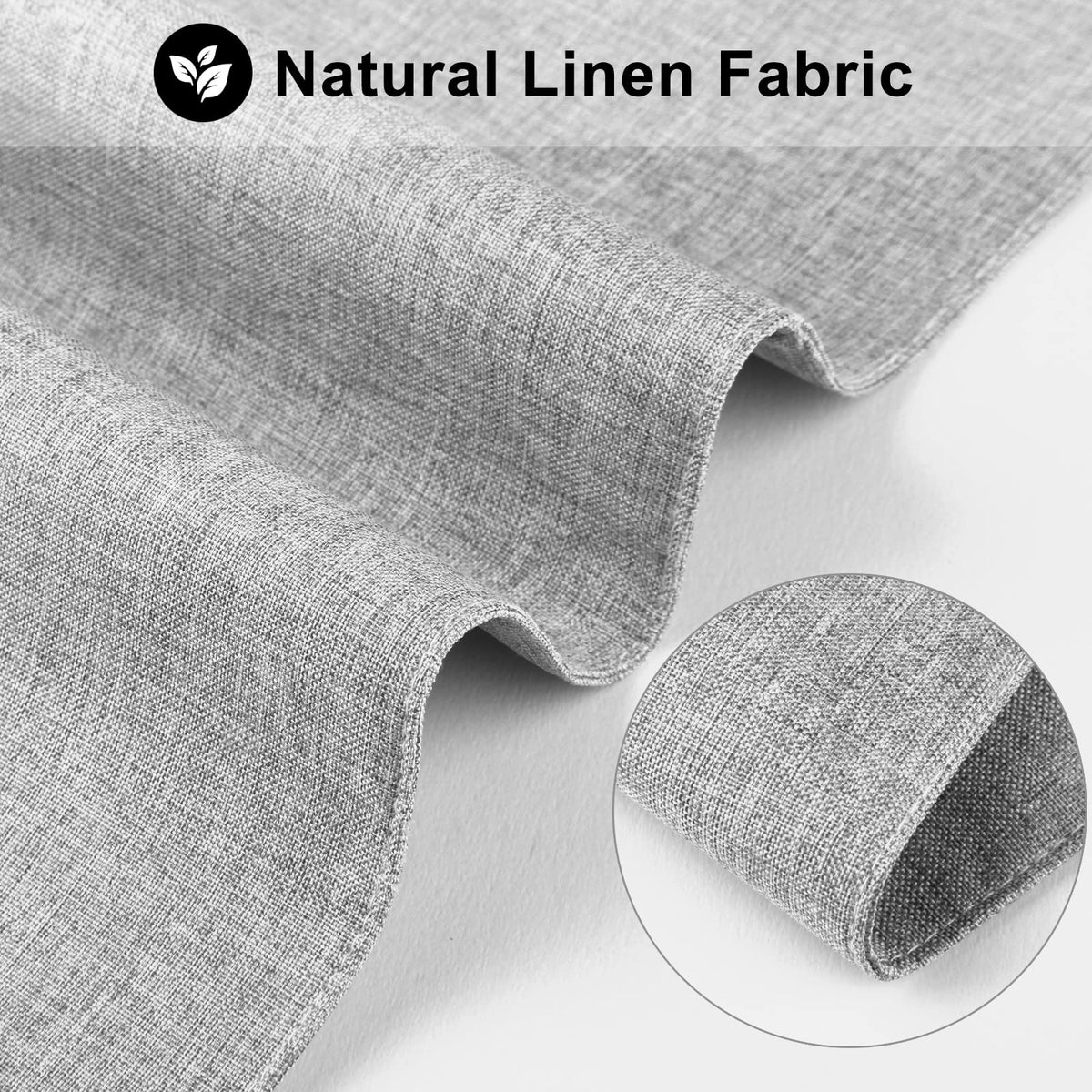 Cloth Placemats Set of 6, Cotton Linen Blend Machine Washable Durable Linen Table Mats, Heat Resistant Placemats