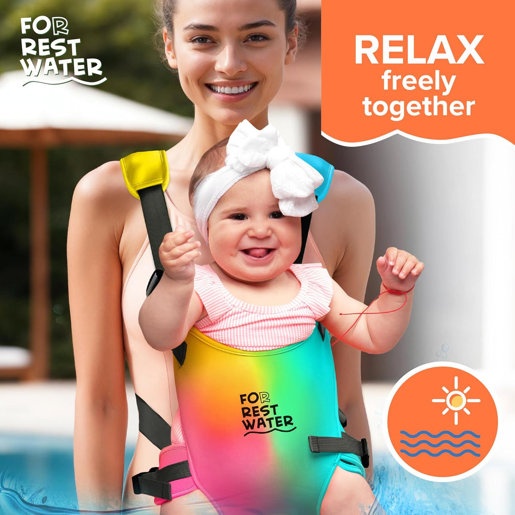 Carrier - Premium Neoprene Ergonomic for Warm & Safe Water & Land Fun (4-24 Months) - Adjustable Infant & Toddler