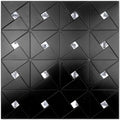 Black Mixed Glass Peel and Stick Backsplash Tile