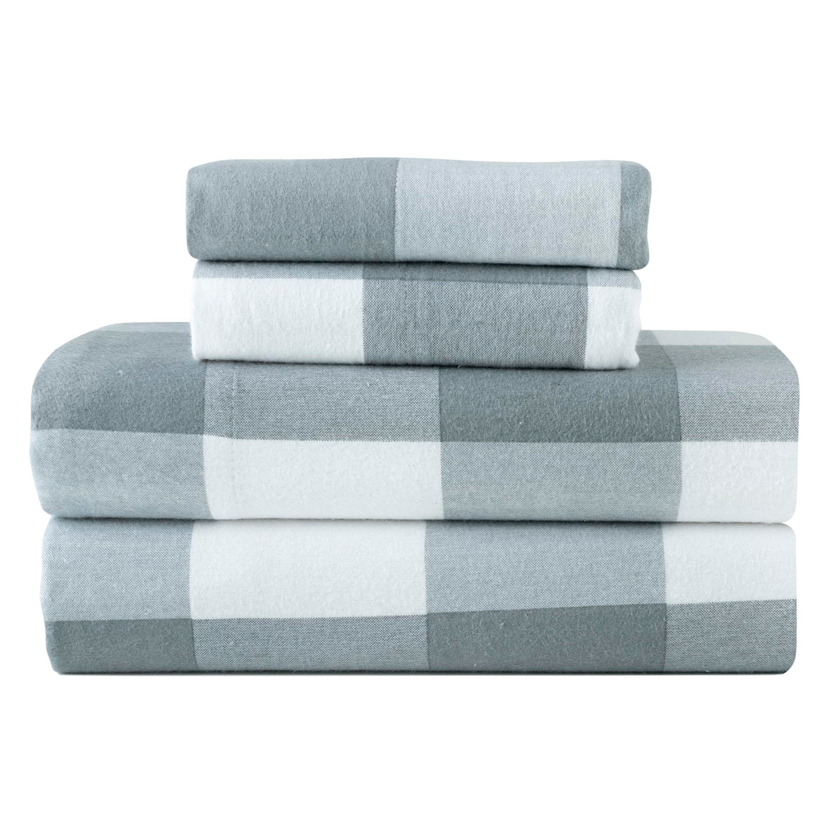 180 GSM Brushed Cotton Flannel Sheet Sets (Urban Plaid)