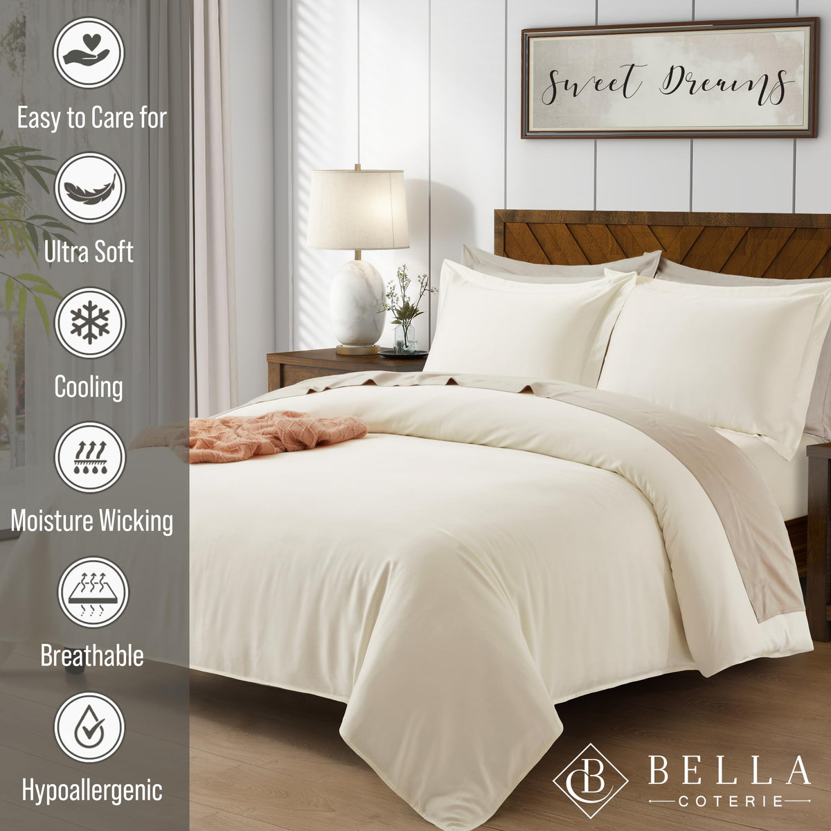 Bella Coterie | Luxury Bamboo Viscose Duvet Cover Set