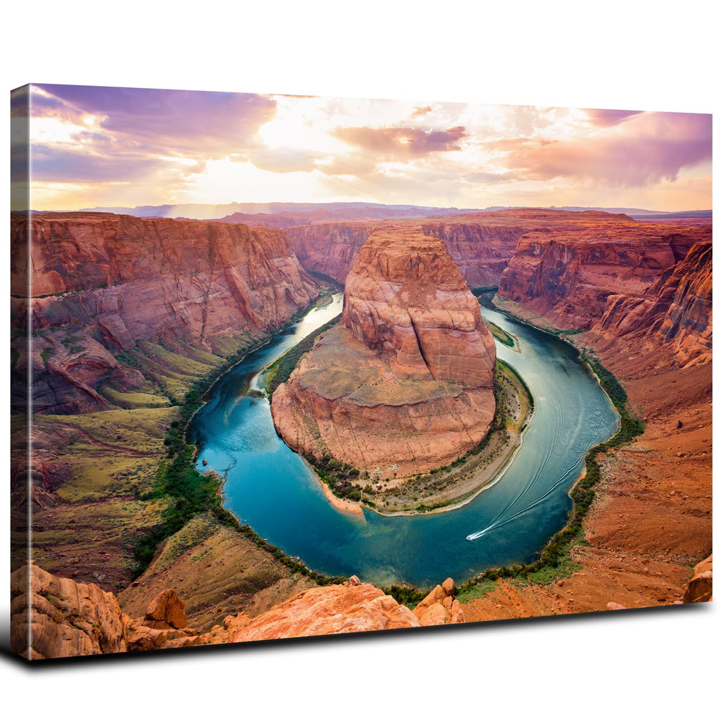 Horseshoe Bend Grand Canyon Canvas Wall Art National Park Wall Decor Living Room Modern Nature Canyon Scenery