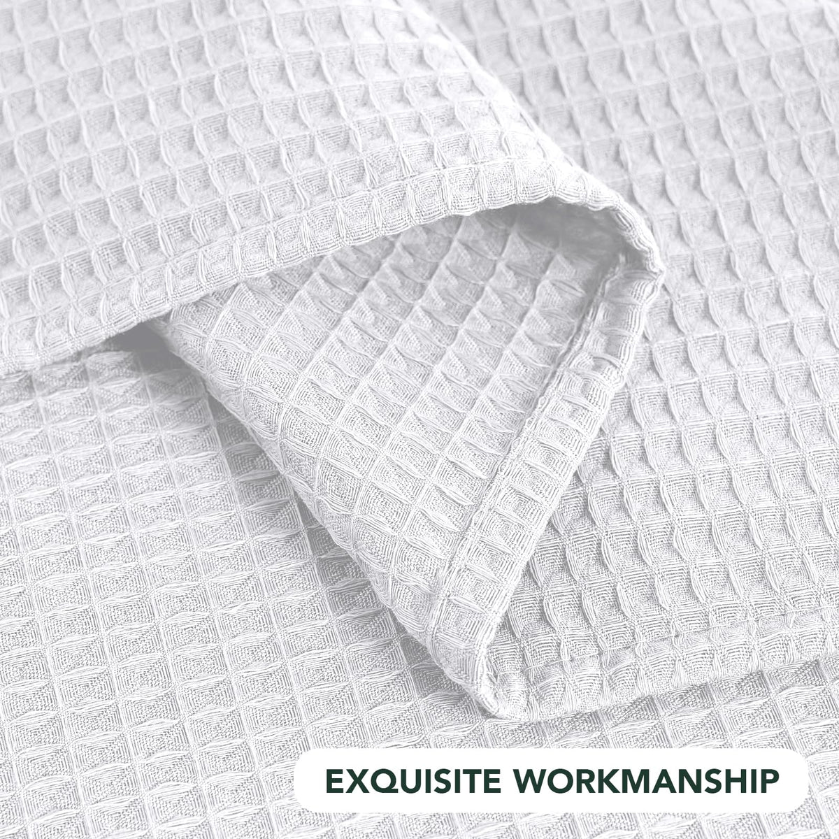 Rectangle Tablecloth Waffle Textured Waterproof Table Cloth Stain Resistant Wrinkle Free Washable Decorative Table