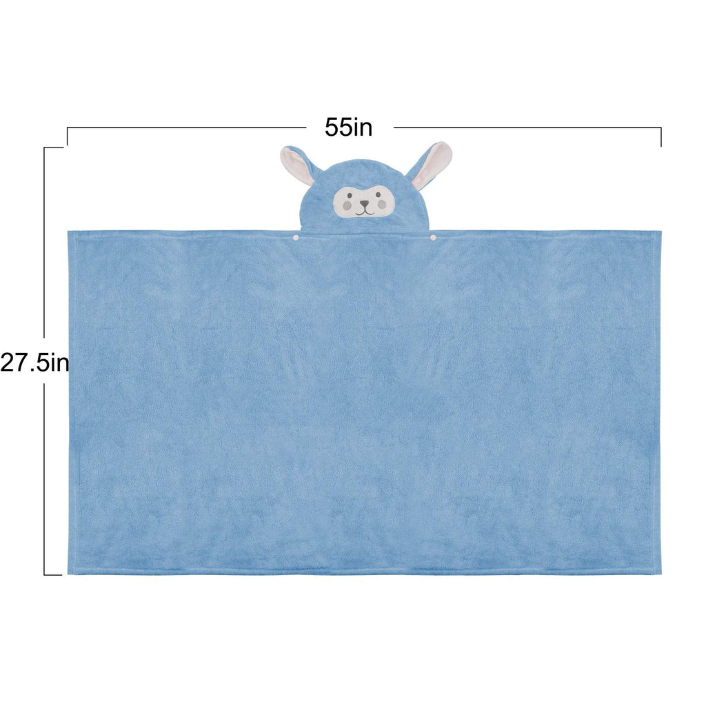 Baby Bath Towel Hooded Ultra Soft Towel Highly Absorbent Bathrobe Blanket Toddlers Shower Gifts for Boys Girls-27.5"