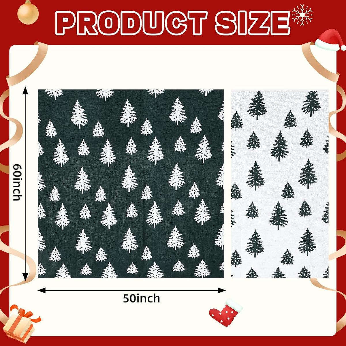 Christmas Throw Blanket Christmas Tree Reversible Soft Knitted