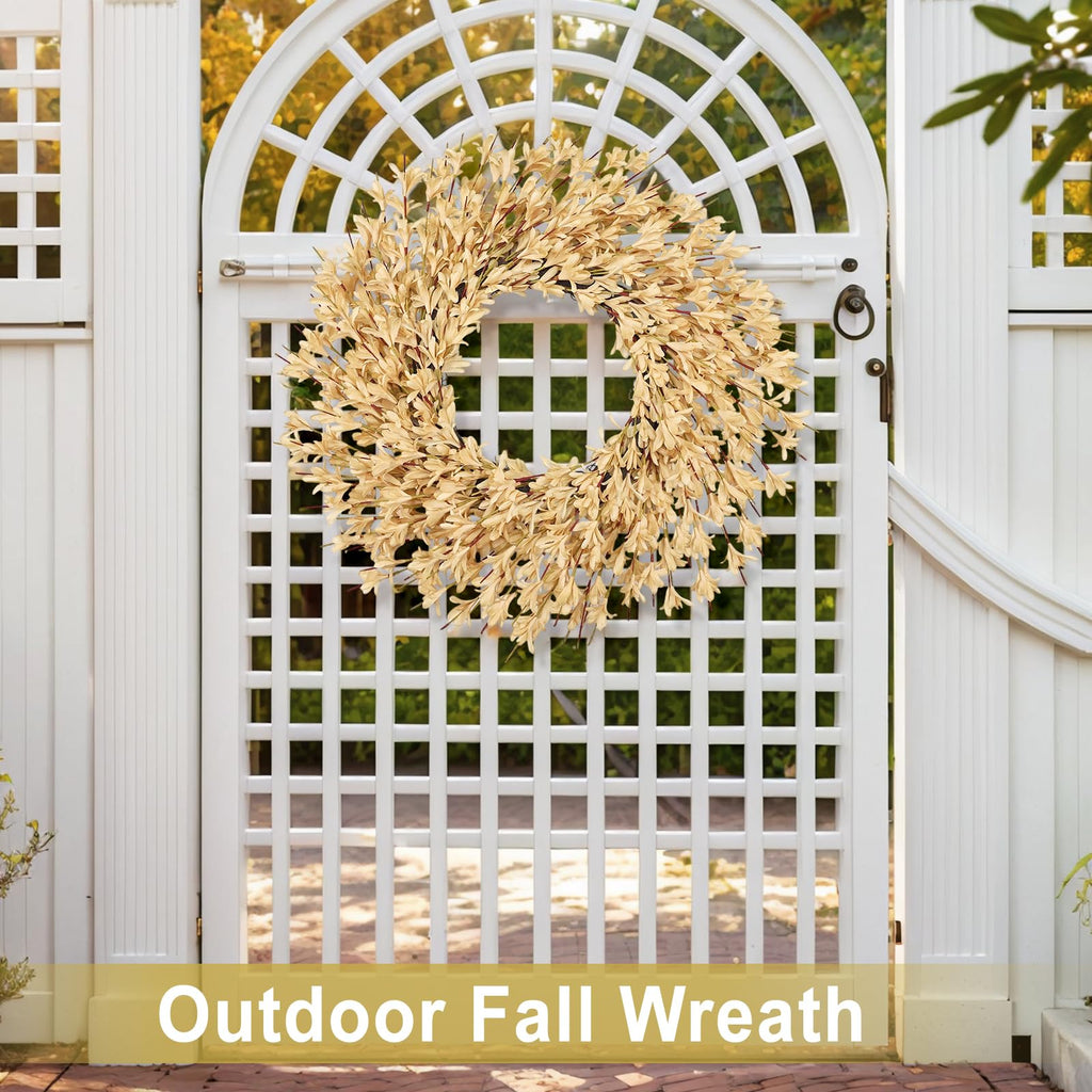 26 Inch Realistic Full Fall Wreaths for Front Door Outside Autumn Wreath