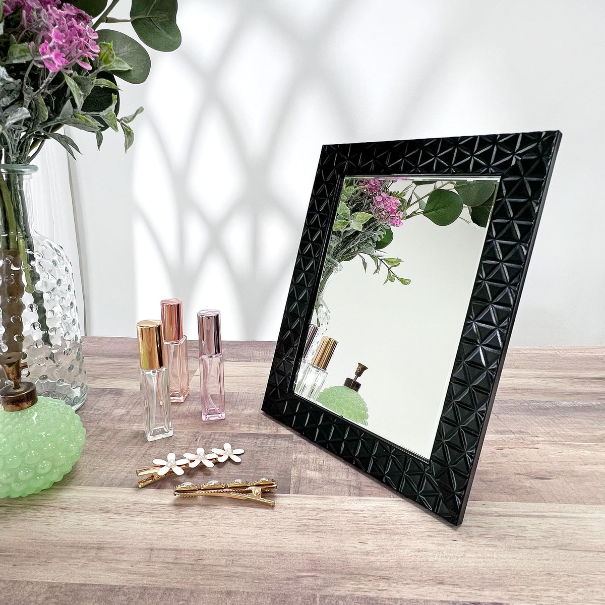 5 x 7 inch Rectangle, 3mm Thick, Beveled Glass Mirror, Pack of 6