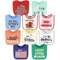 Baby Boy or Girl Terry Bibs Set of 10-100% Cotton, Soft, Absorbent Baby Bibs, Unisex Toddler Boy or Girl Set, Newborn