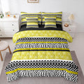 Vintage Damask King Comforter Set with Sheets 7 Piece Yellow Zebra Print Bed in A Bag Modern Polka Dot Bedding Sets