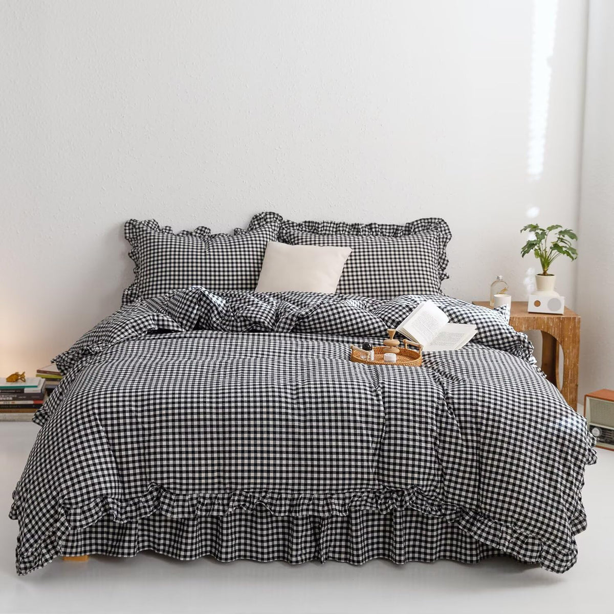 Black and White Gingham Duvet Cover