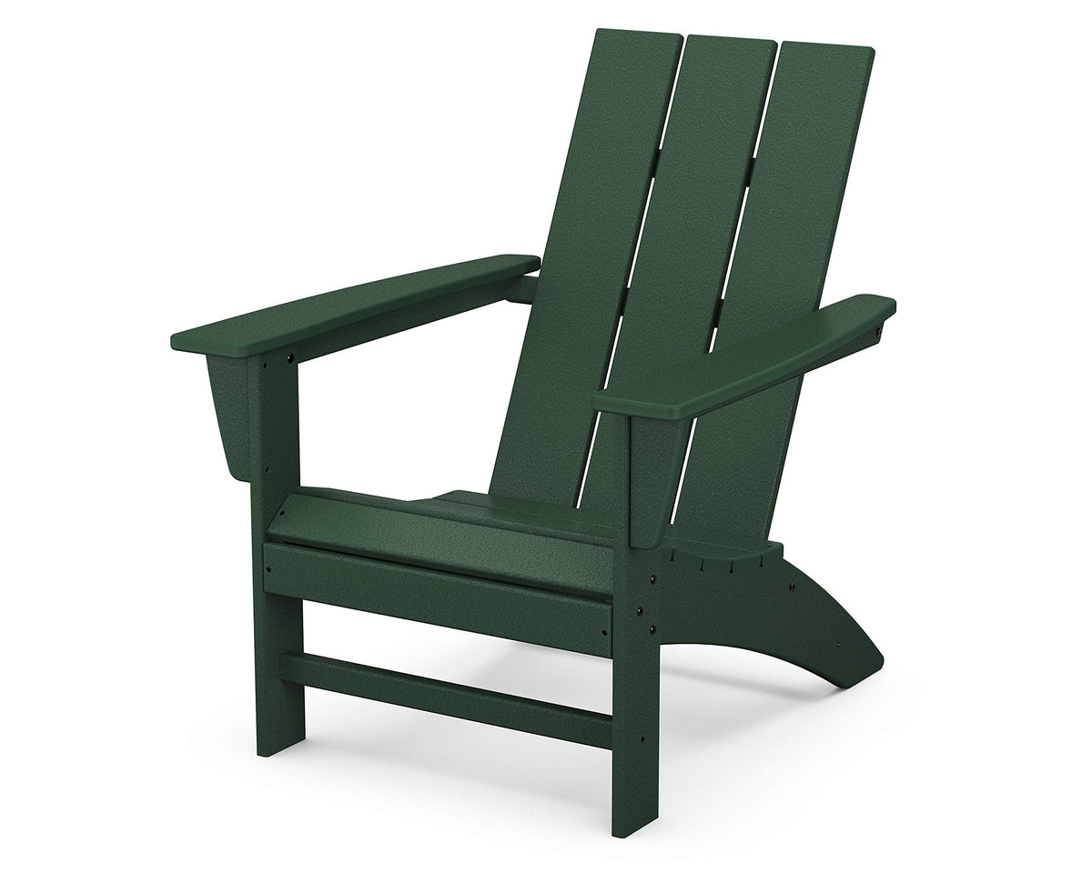 Modern Adirondack Chair - All-Weather Outdoor Lawn Adirondack Chairs - HDPE, Fade-Resistant & Durable Outdoor