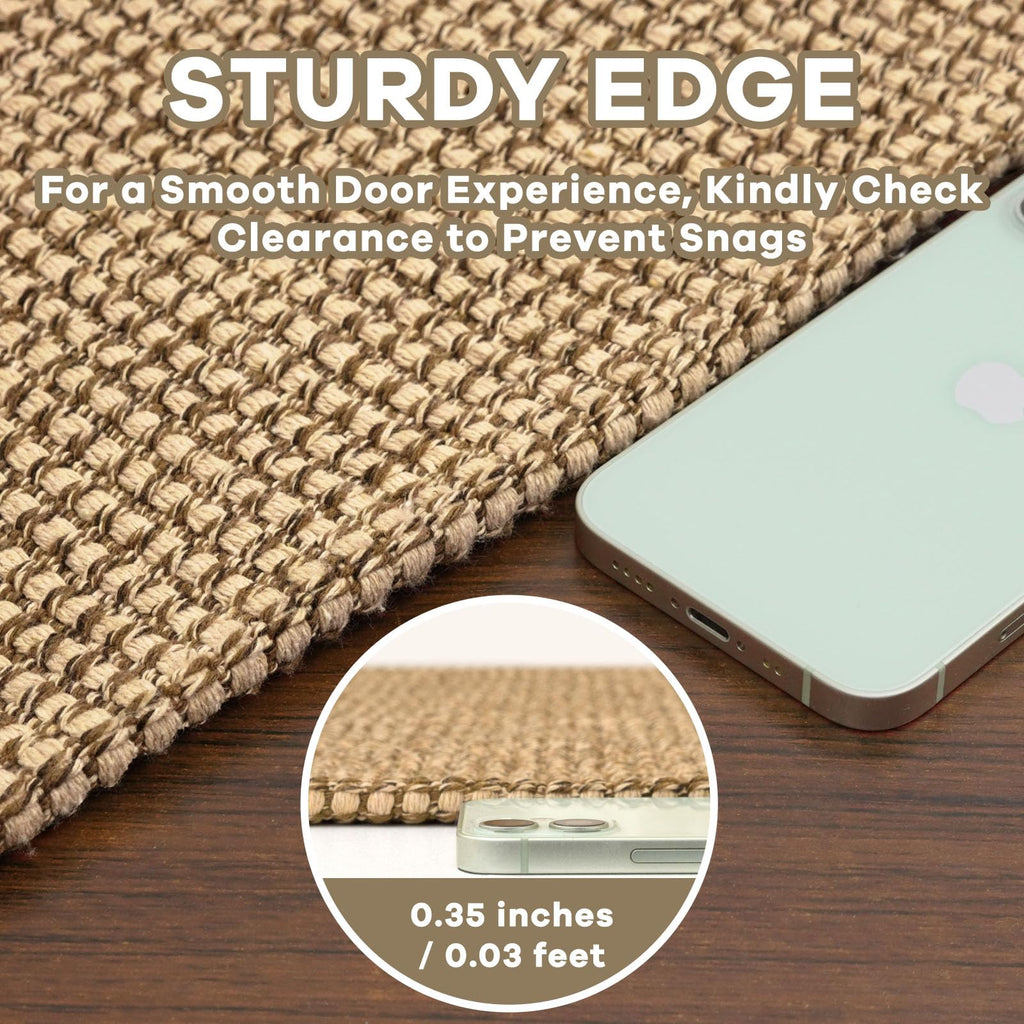 Woven Runner Rug 2x20 Ft Washable Runners s Extra Long Cotton Non Slip Rubber Backed Kitchen Runner Braided Indoor