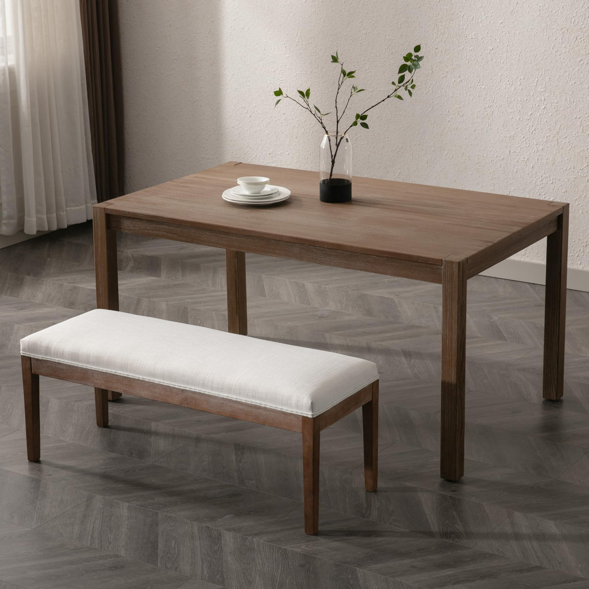 Linen Entryway Bench Farmhouse Dining Benches Upholstered Bedroom Bench Shoe Bench Seat Living Room Bedroom End of