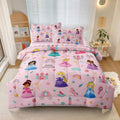 Kids Girls Princess Comforter Set, Pink