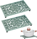 Cast Iron Trivet Heat Resistant Trivets for Hot Pots and Pans - Set of 2