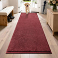 Hallway Runner Rug, 31.5" x 70", Burgundy Red