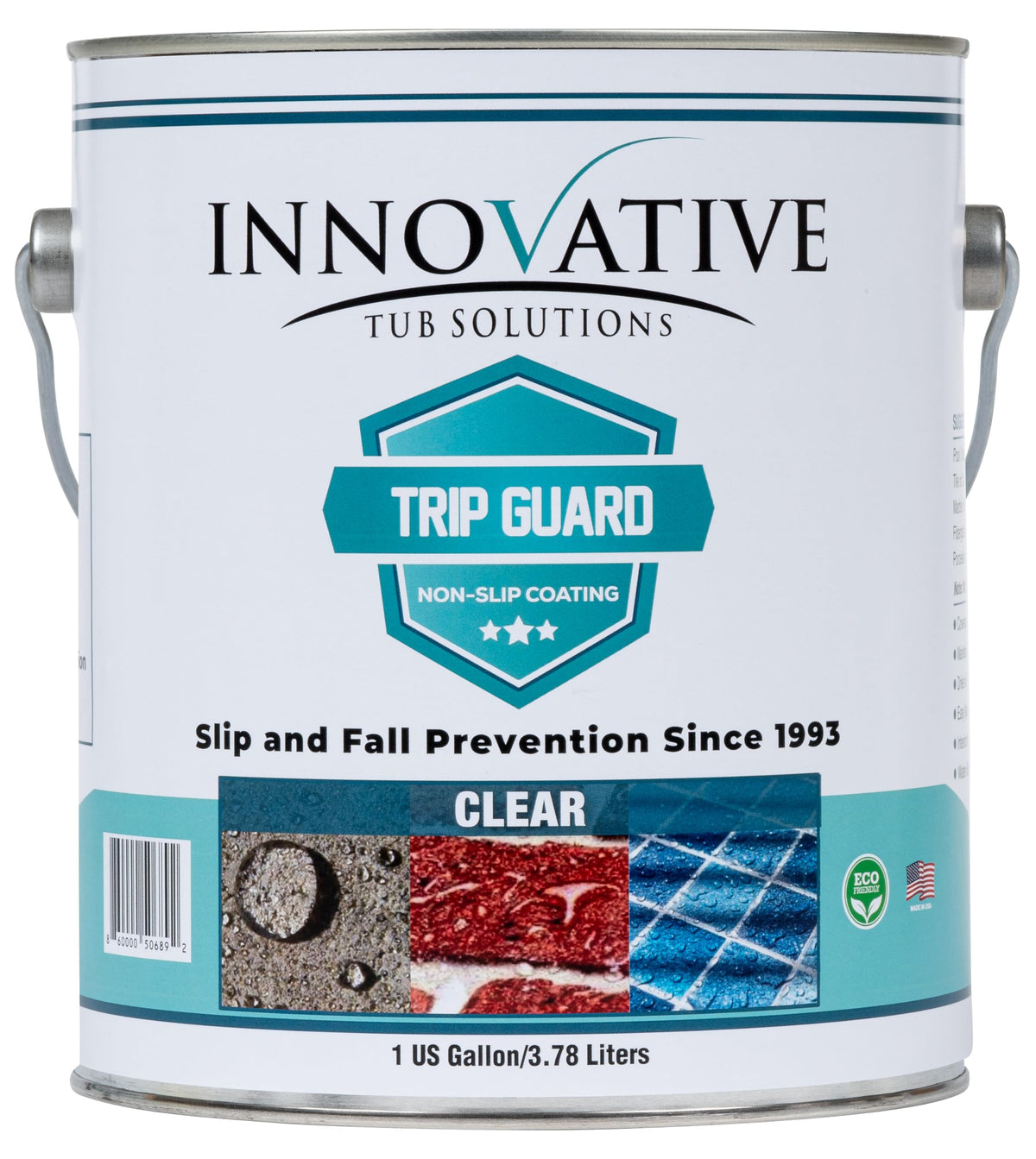 Trip Guard Clear Textured Anti Slip Floor Coating and Sealant - Slip Resistance for Concrete, Stairs, Ramps, Patios