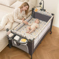 5 in 1 Play Yard, Portable Baby Playard, Bear