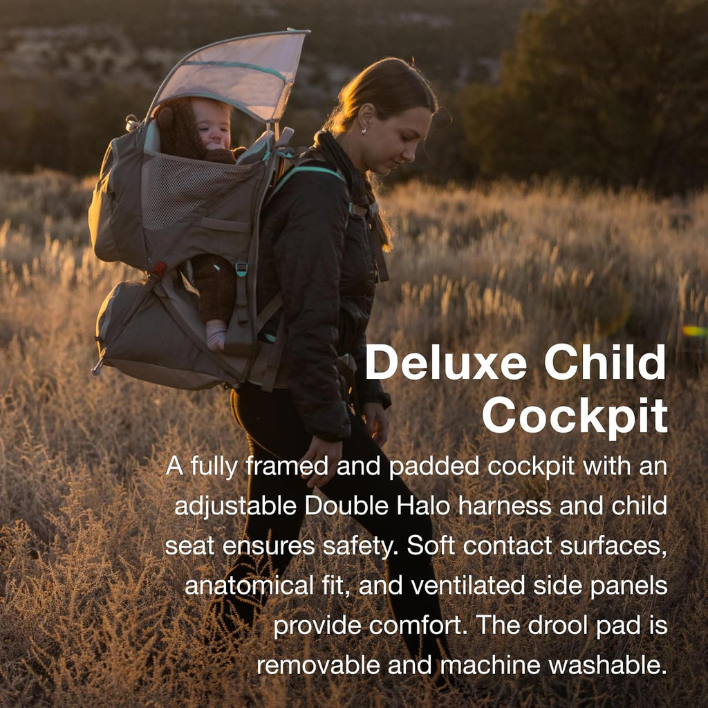 Poco Child Carrier Backpack - Adjustable Travel Baby Carrier with Sunshade - Hiking Carrier for Toddlers