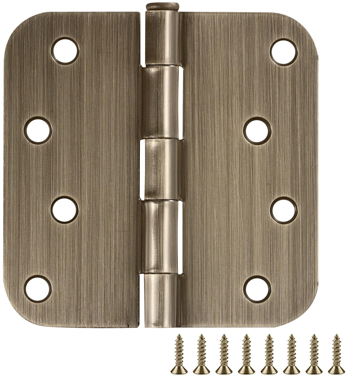 Interior Door Hinge, 4", Antique Brass