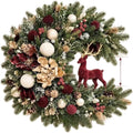 Artificial Christmas Wreath, Indoor Outdoor Holiday Decor