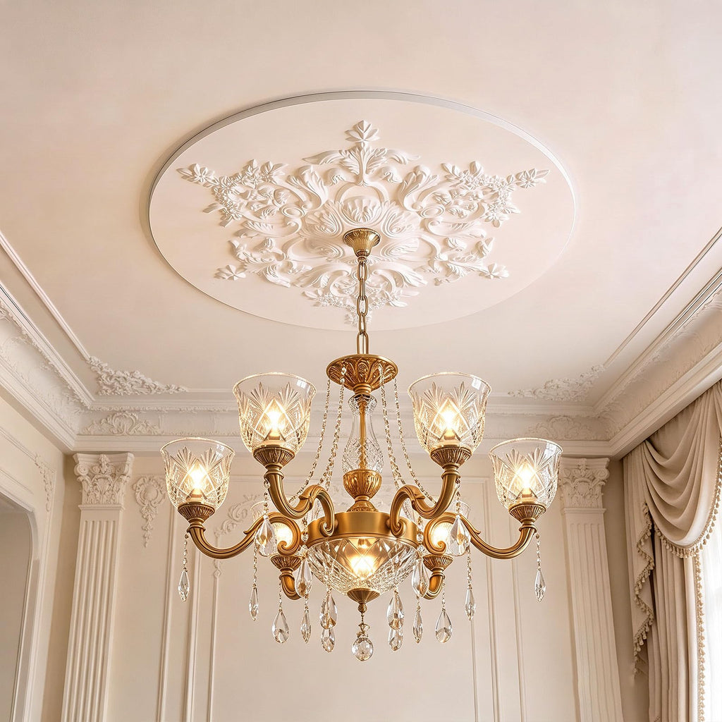 31.5 Inch Large Ceiling Medallion for Light Fixtures