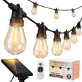 Ambience Pro 27-Ft Solar String Lights for Outside - Super Bright Remote Control Color Adjustable Outdoor String