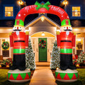8FT Christmas Inflatable Archway Outdoor, Inflatable Nutcracker Arch Decor