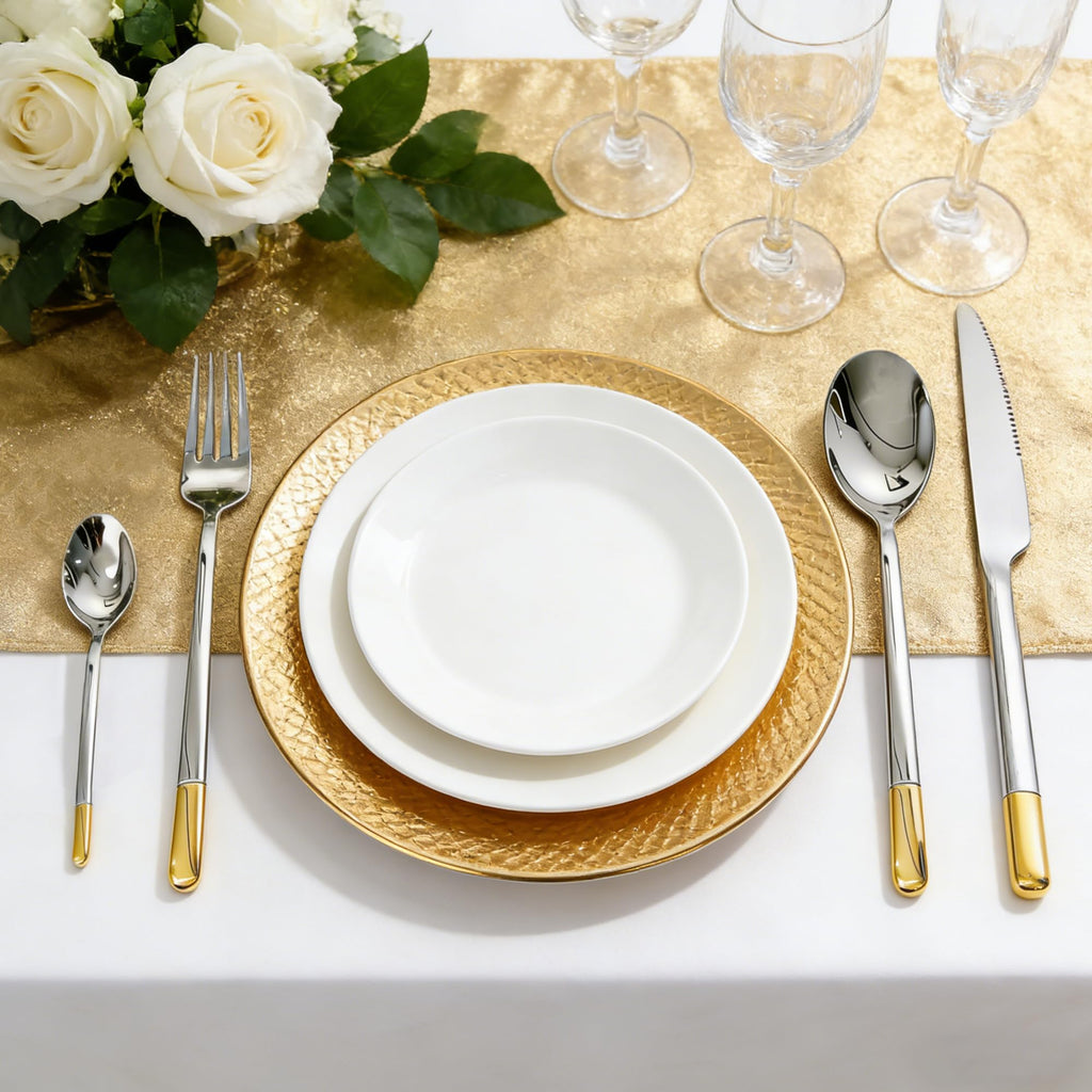 Silverware Set Service for 8, 32-Piece Modern Stainless Steel Flatware Cutlery Set, Dinnerware sets Include Fork