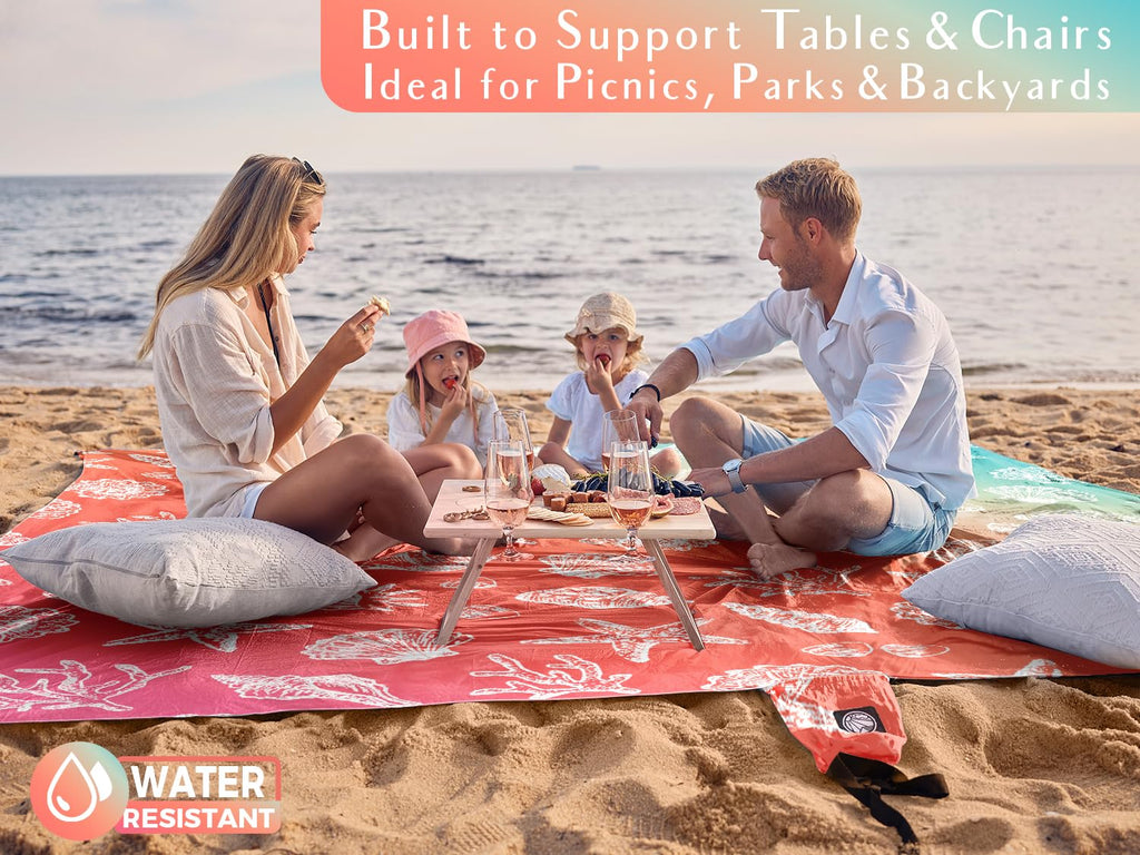 Beach Blanket Waterproof Sandproof Oversized - Extra Large Beach Mat