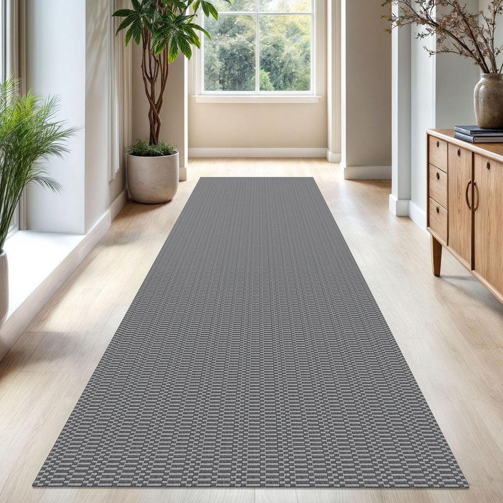 3x10 Runner Rug, Washable Non Slip Long Kitchen Hallway Rug, Grey