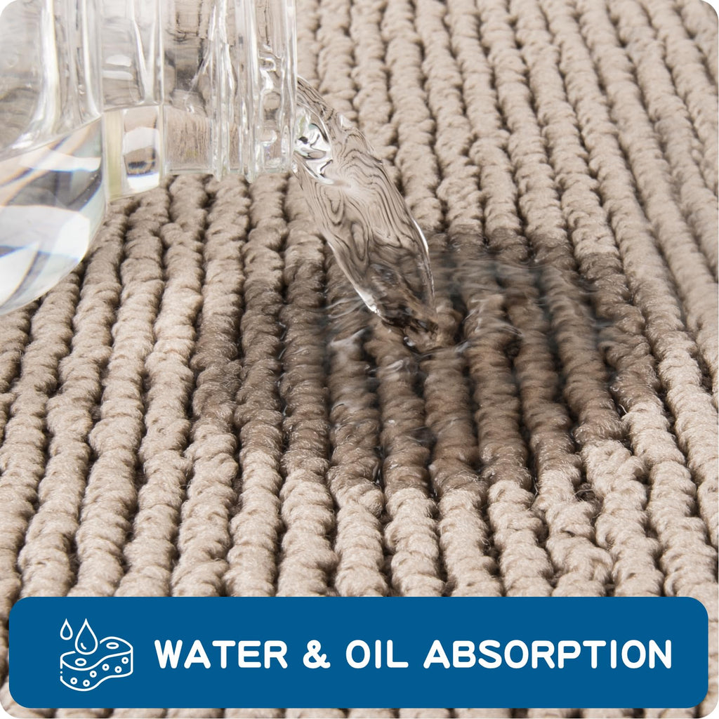 Machine Washable Kitchen Runner Rug, Non-Slip/Skid Hallway Runner Rug, Super Absorbent Soft Area Rug &