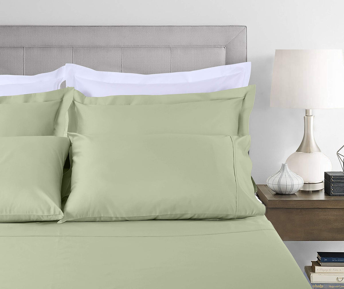 5-Star Hotel 500 Thread Count Best Bed Sheets, 100% Cotton Sheets Set for Queen Size Bed, Smoother Than Egyptian