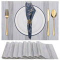 Placemats Set of 8, Heat Resistant Stain Resistant Woven Vinyl Insulation Place mats, Durable Washable Elegant Table