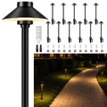 Solid Brass Low Voltage Hat-Top Path Light, Black, G4 2700K 12Pk