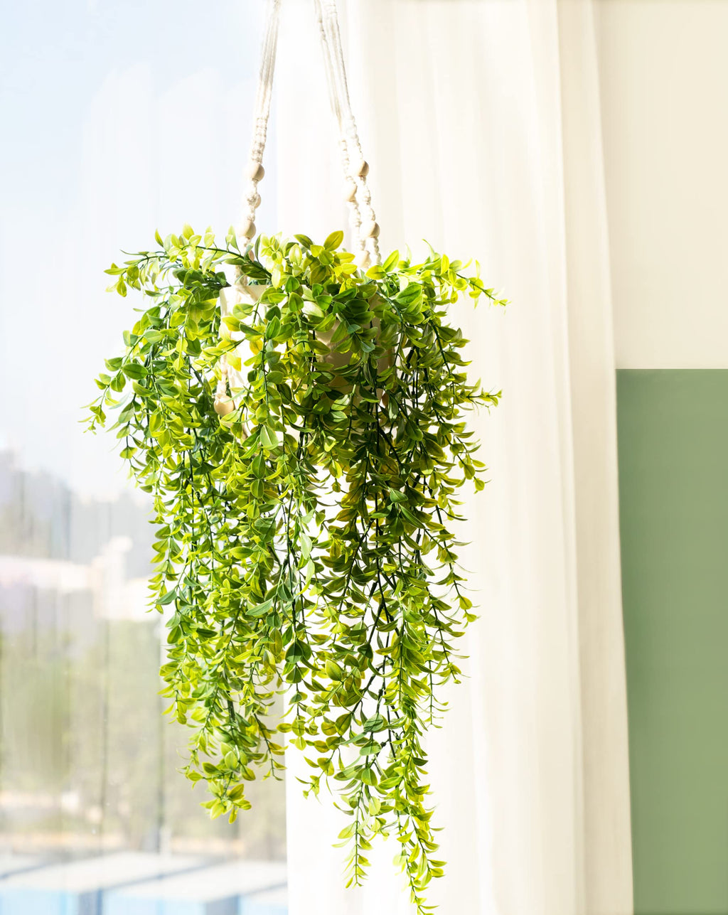 Fake Hanging Plant, Artificial Hanging Plants Decor Indoor