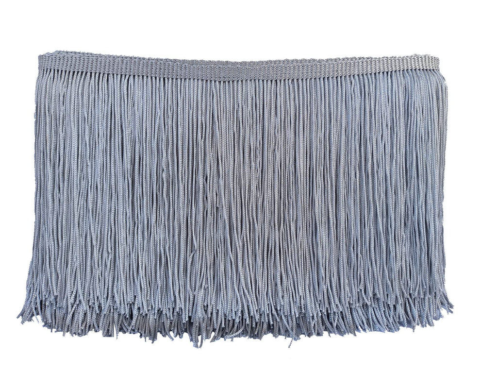 Chainette Fringe Trim 6 Inch 10 Yards Tassel Fringe Trim for Sewing Craft DIY Decoration(914 Gray)