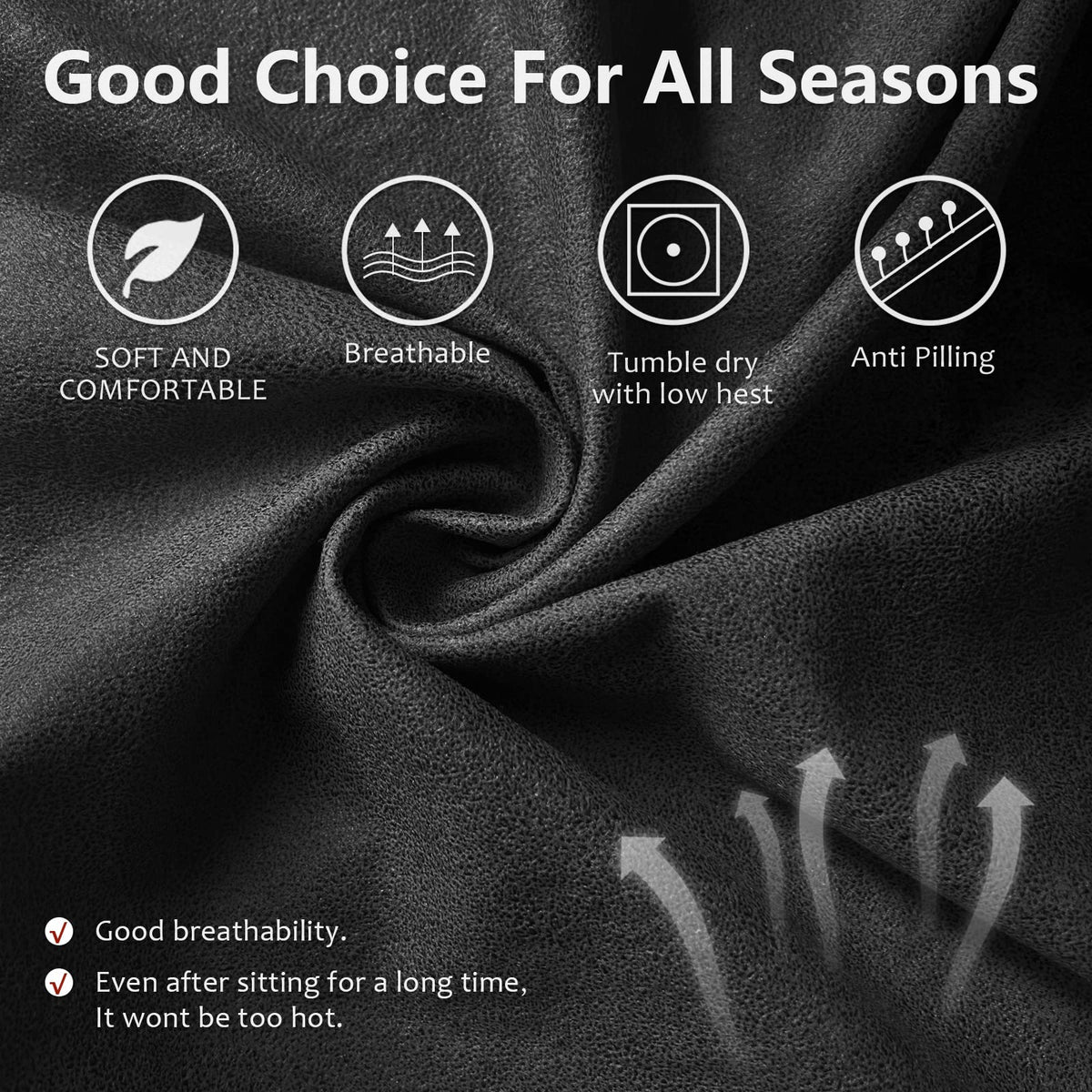 Recliner Sofa Covers - 8 Pieces Stretch Leather Like Large Couch Covers for 3 Seats Reclining Slipcovers Soft