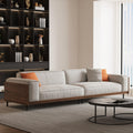 111.8" Modular Cloud Sectional Sofa, Mid-Century Modern Couch