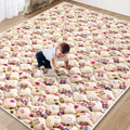 Play Mat - 79" X 71",Premium Thicker Foam One-Piece Machine Washable, Extra Large Anti-Slip Soft Cushioning Foam