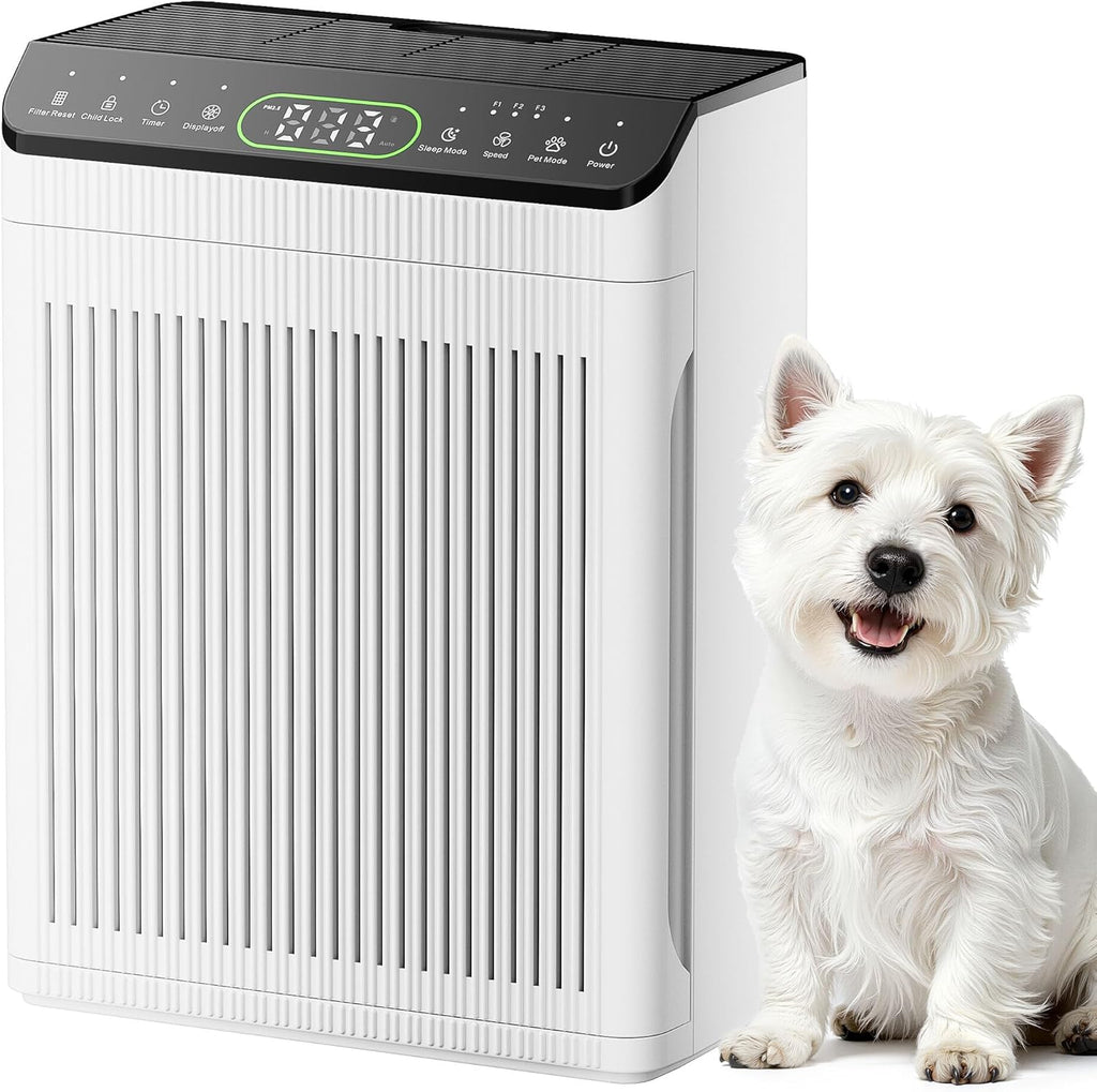 Air Purifiers for Home Large Room, Air Purifier up to 2200sq.ft, PM2.5 Air Quality Display, Sleep Mode with Fragrance