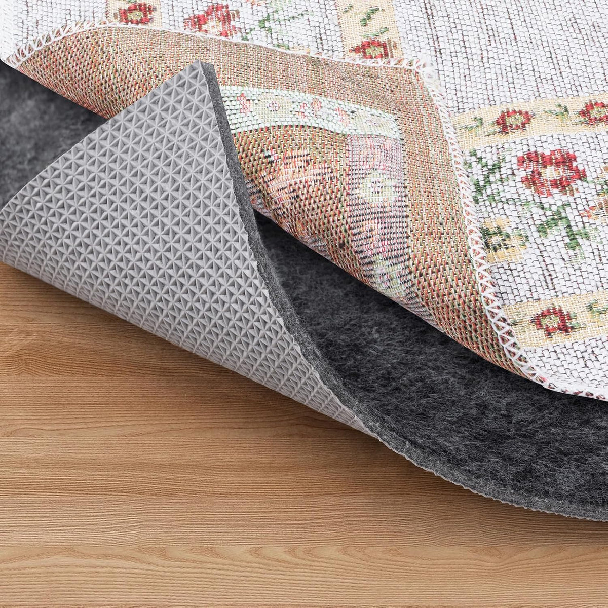 Felt Non Slip Rug Pads, Extra Large 1/8" Thick Felt and Rubber Backing, Shock Absorbing Carpet Pad for All Carpets