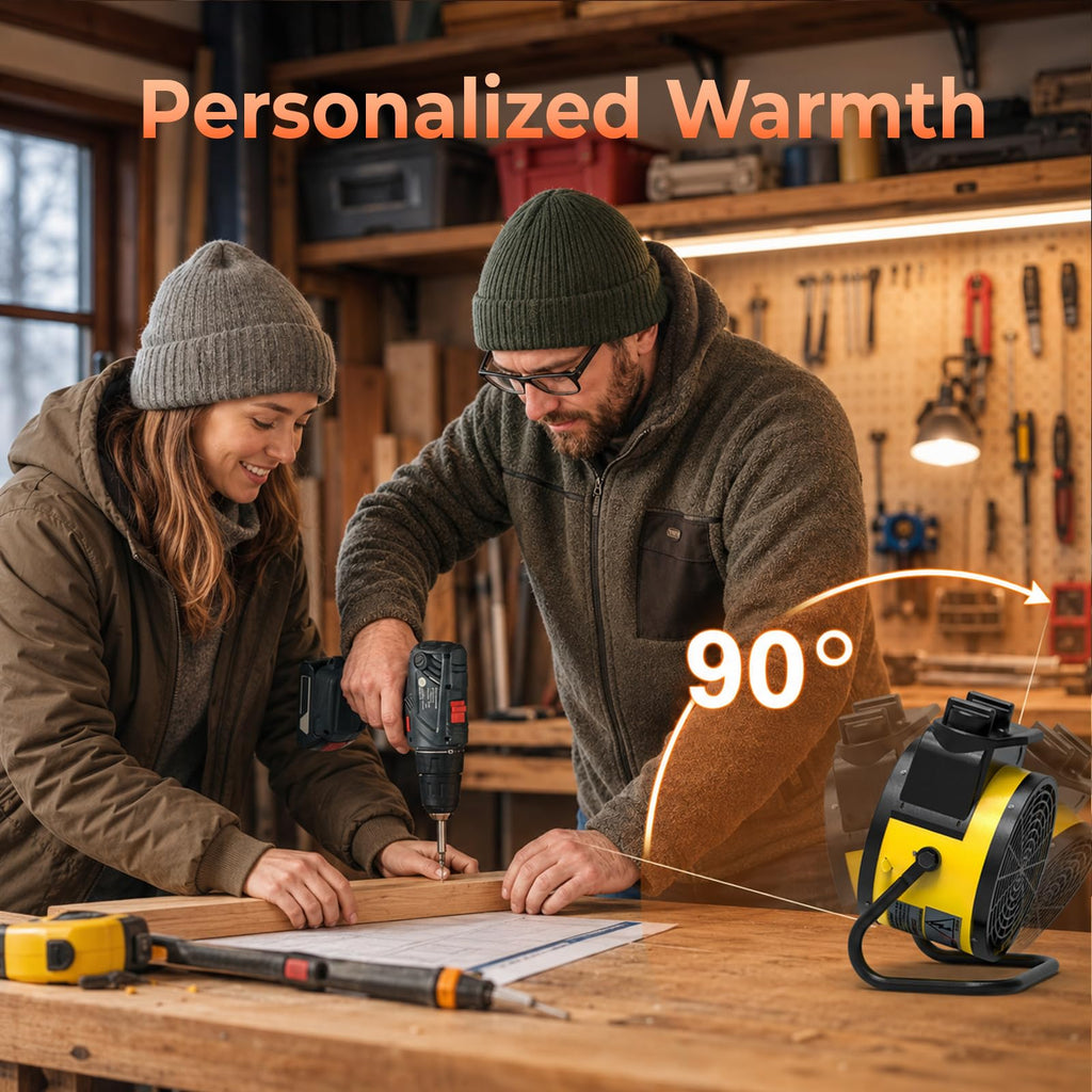 Greenhouse Heater, 1500W Outdoor Space Heater for Garage Indoor